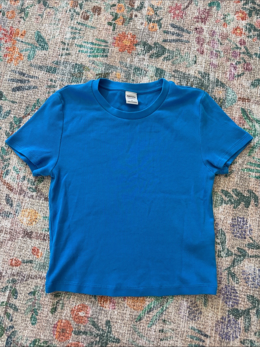 Aritzia Blue Shirt - size small, never worn.